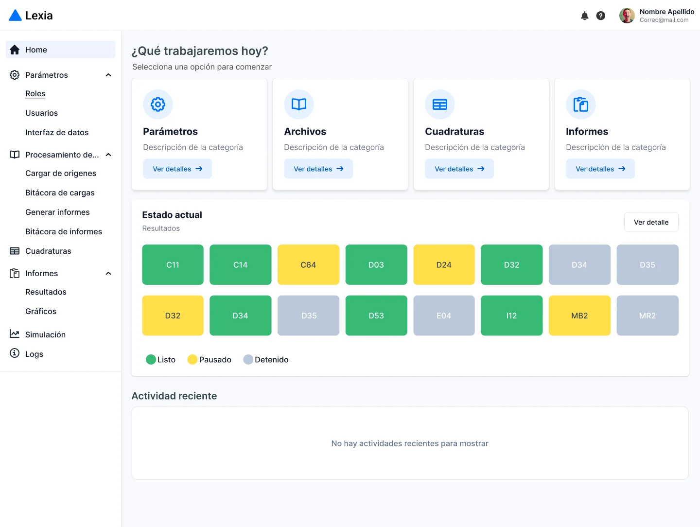 Portada de Lexia — Reportes regulatorios